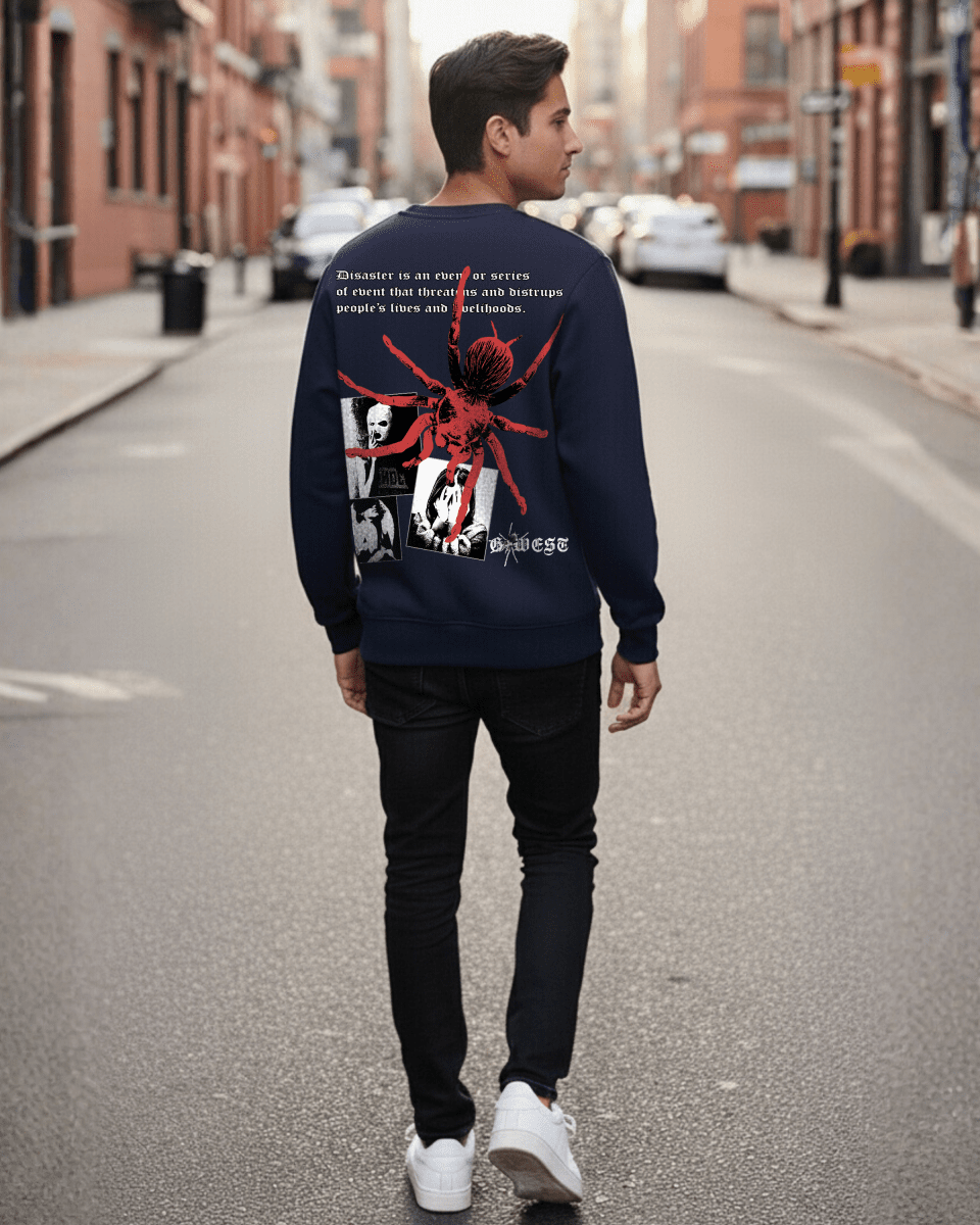 G West Men's Red Spider Heavy Premium Crewneck - G West