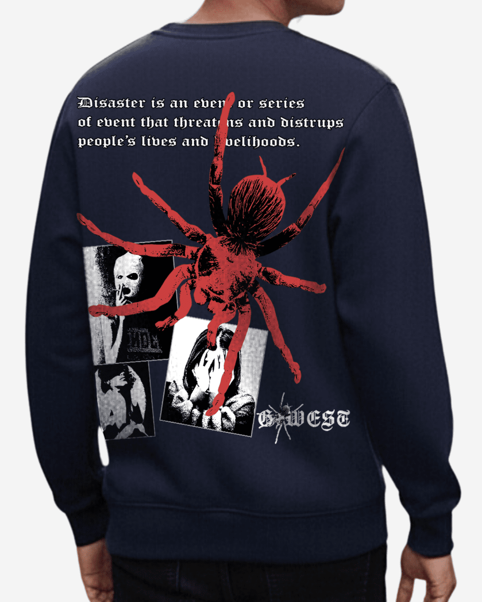 G West Men's Red Spider Heavy Premium Crewneck - G West