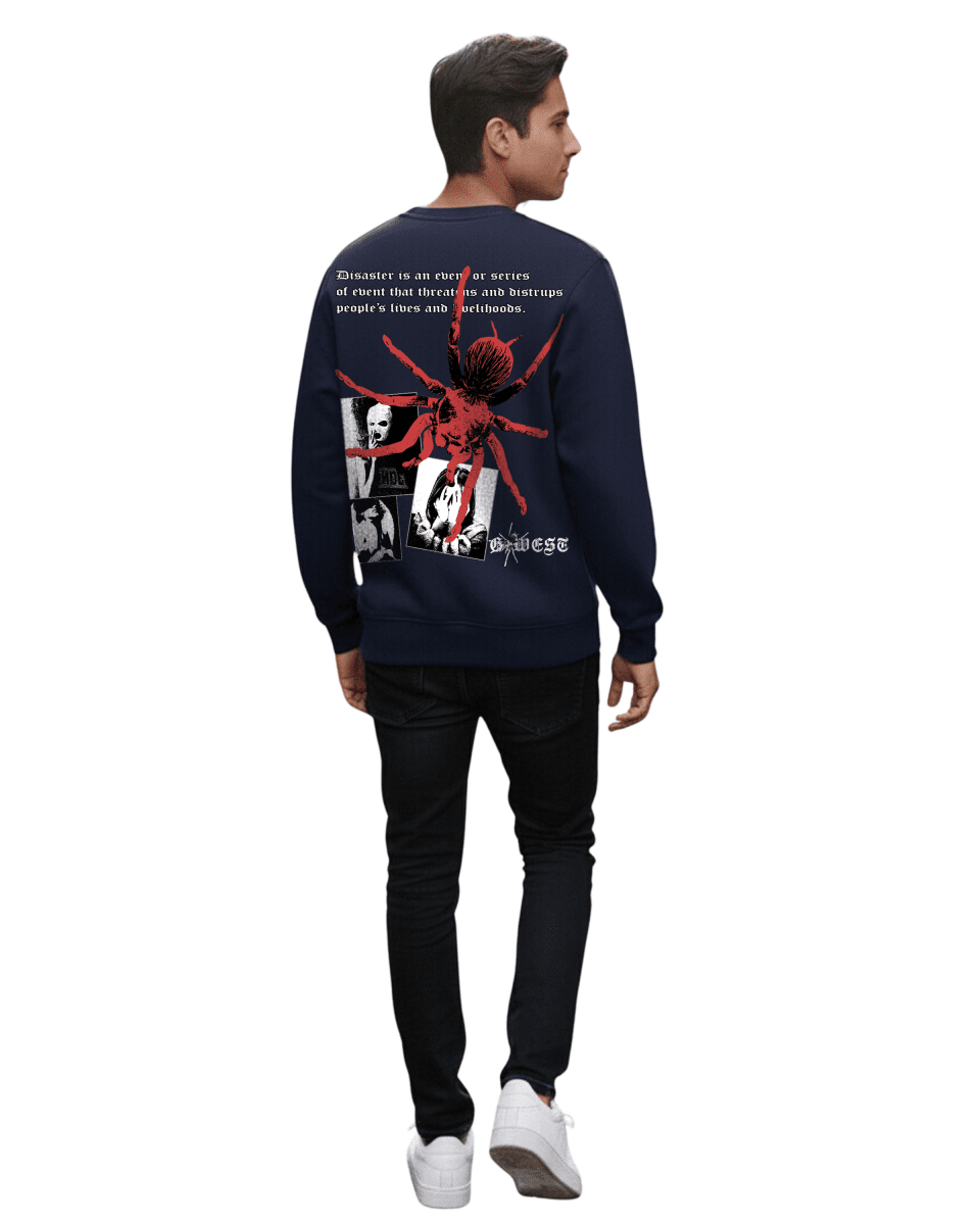 G West Men's Red Spider Heavy Premium Crewneck - G West