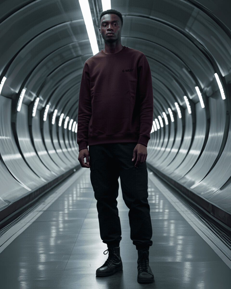 G West Men's Red Spider Heavy Premium Crewneck - G West