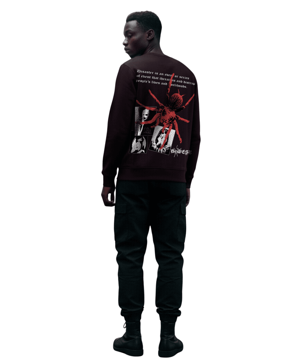 G West Men's Red Spider Heavy Premium Crewneck - G West