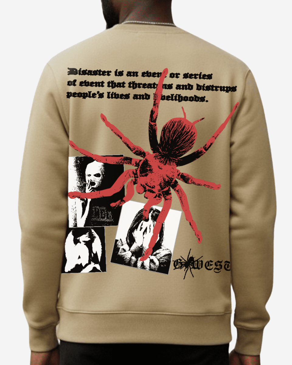 G West Men's Red Spider Heavy Premium Crewneck - G West