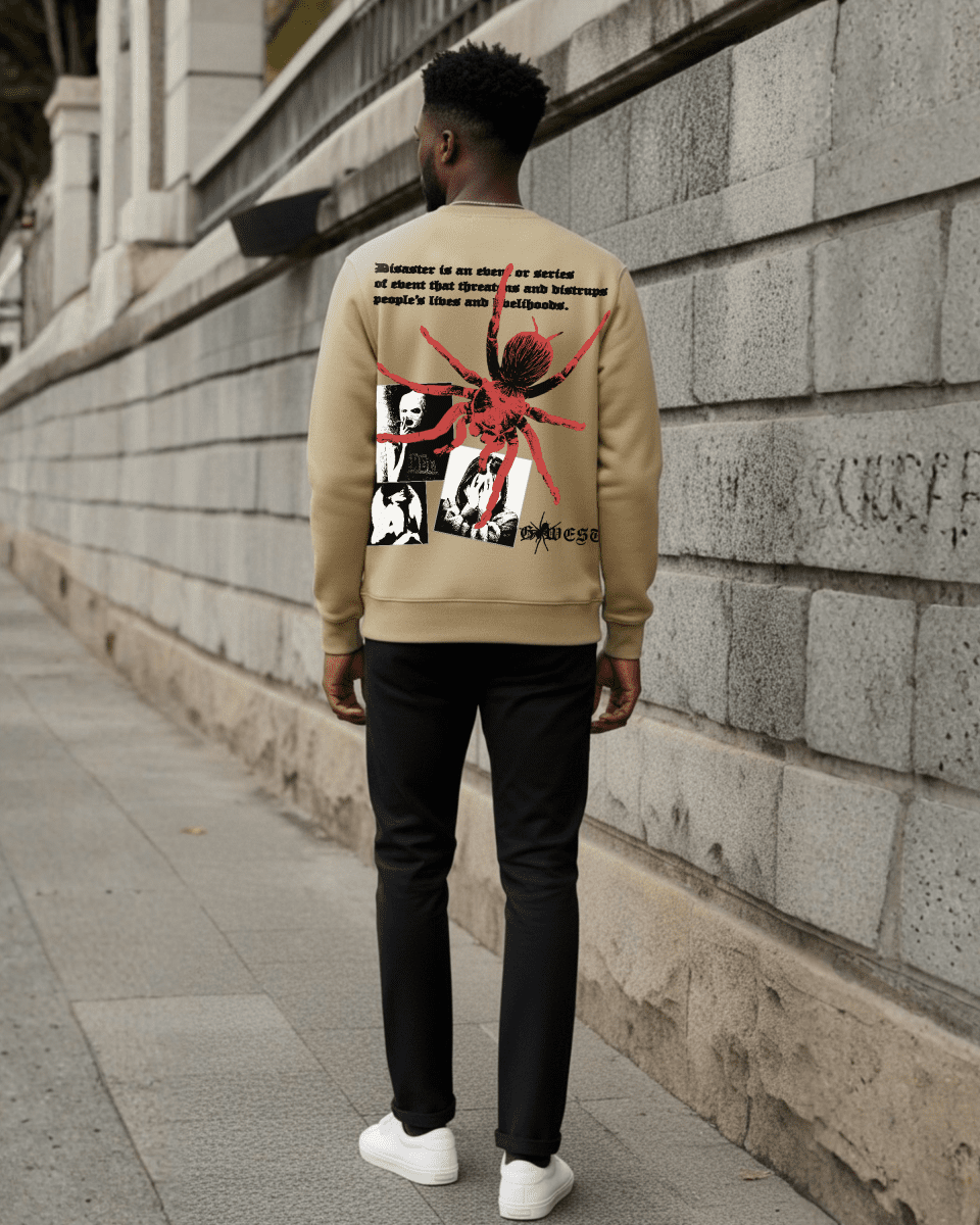 G West Men's Red Spider Heavy Premium Crewneck - G West