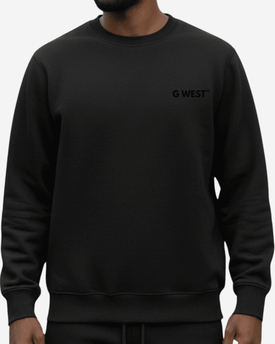 G West Men's Rose Skull Heavy Premium Crewneck - G West