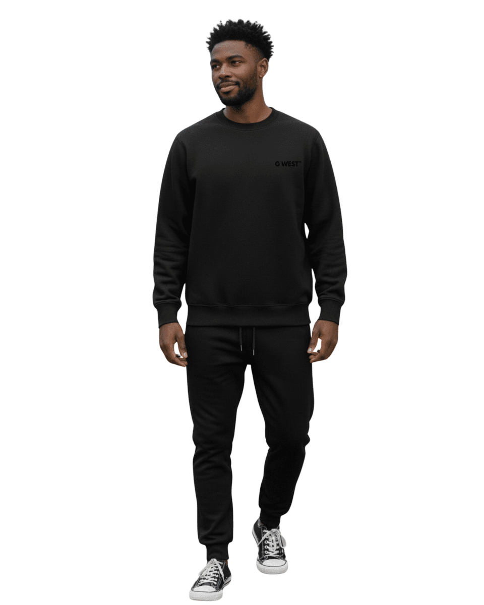 G West Men's Rose Skull Heavy Premium Crewneck - G West