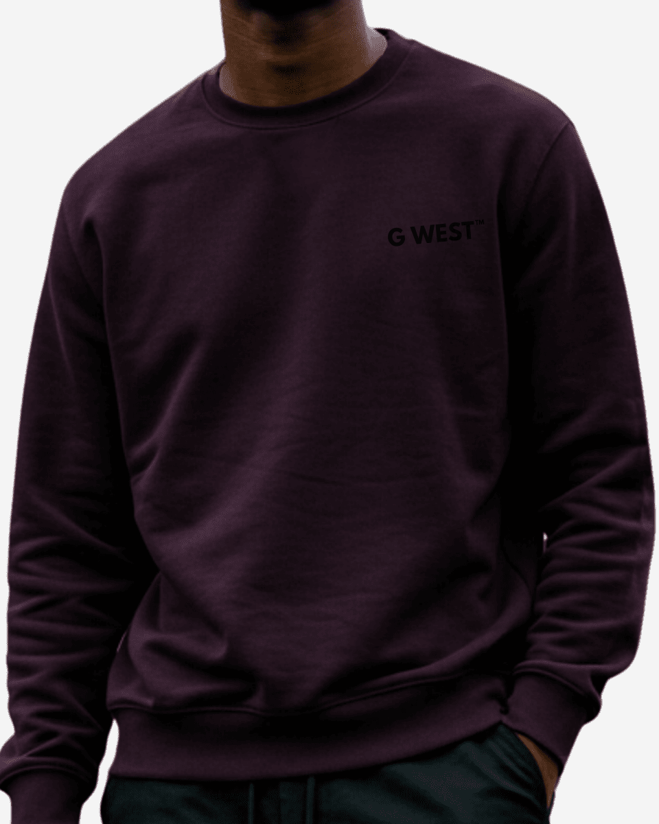 G West Men's Rose Skull Heavy Premium Crewneck - G West