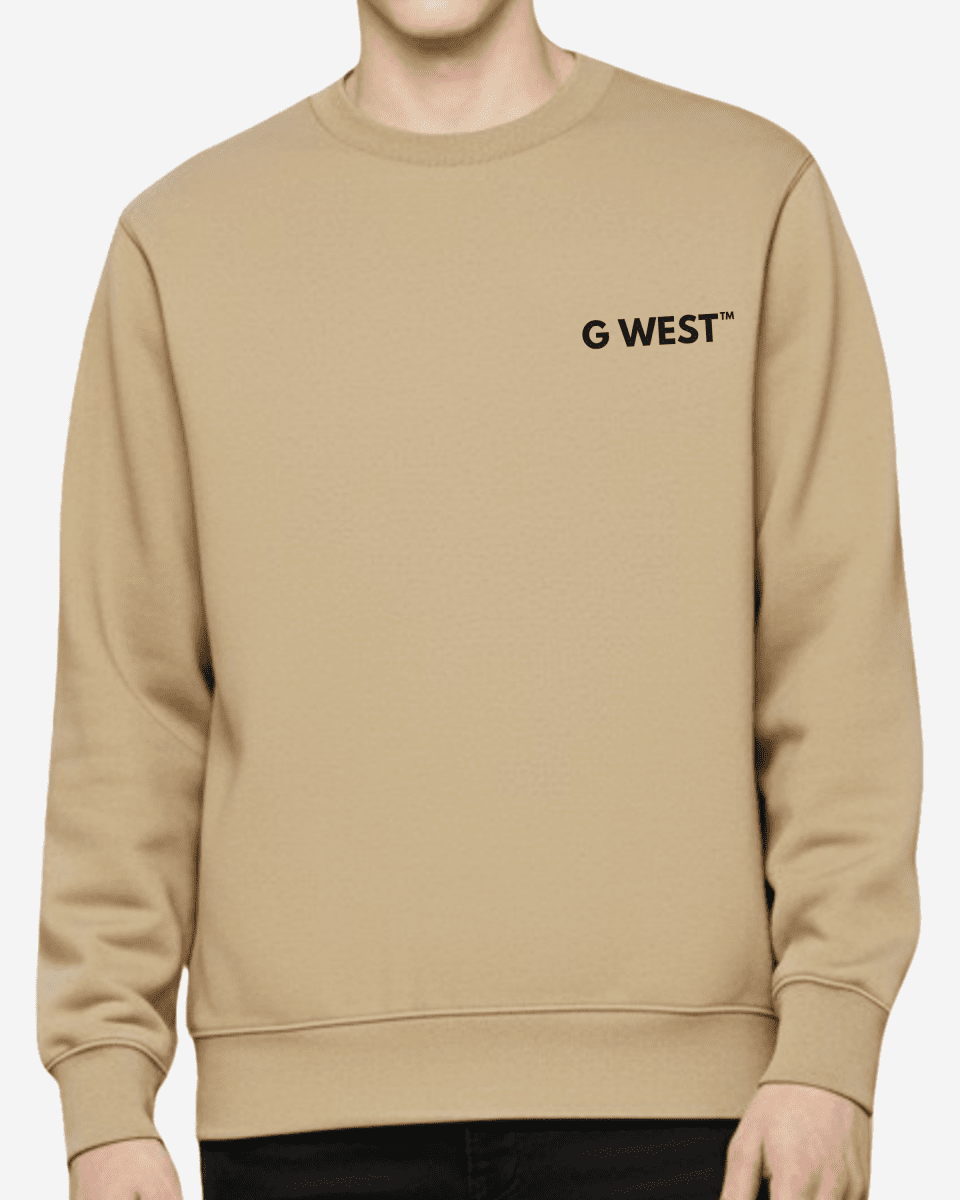 G West Men's Rose Skull Heavy Premium Crewneck - G West