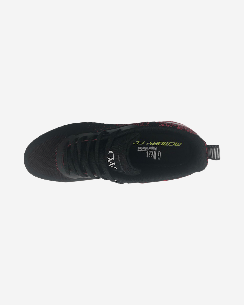 G WEST MENS SPLATTER LACE UP RUNNING SHOES - G West