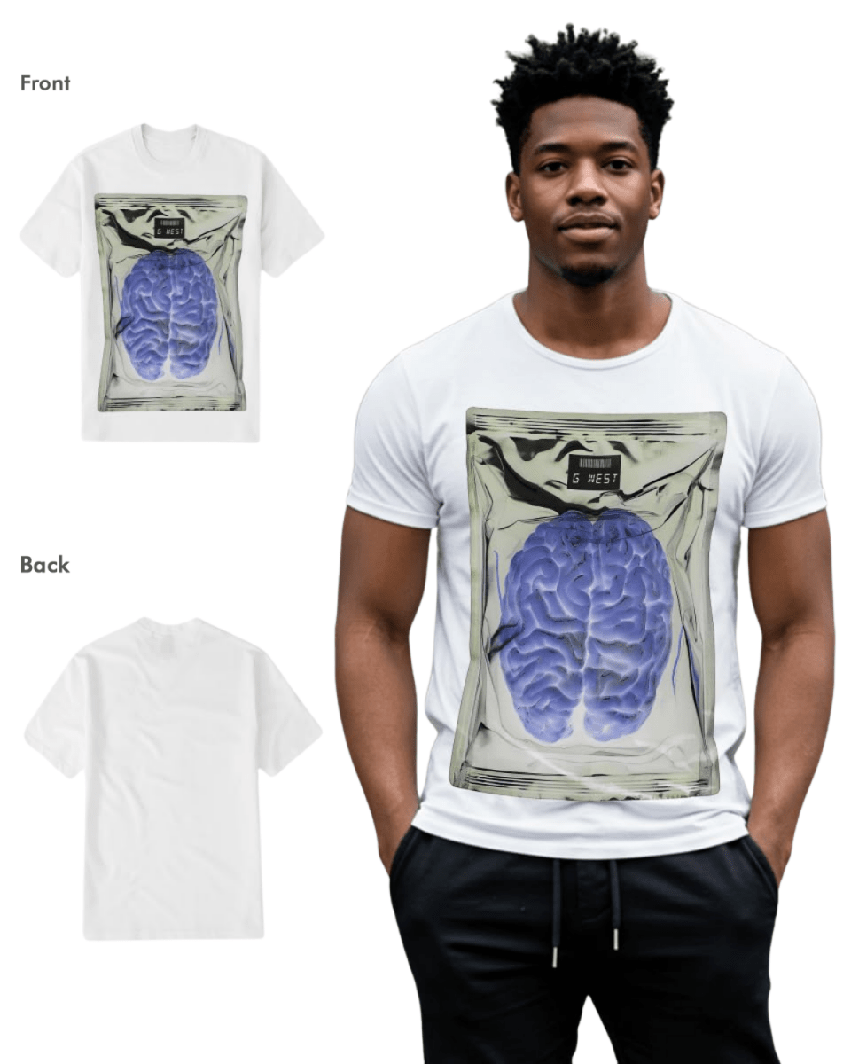 G West Mens Studio Black Tee - G West