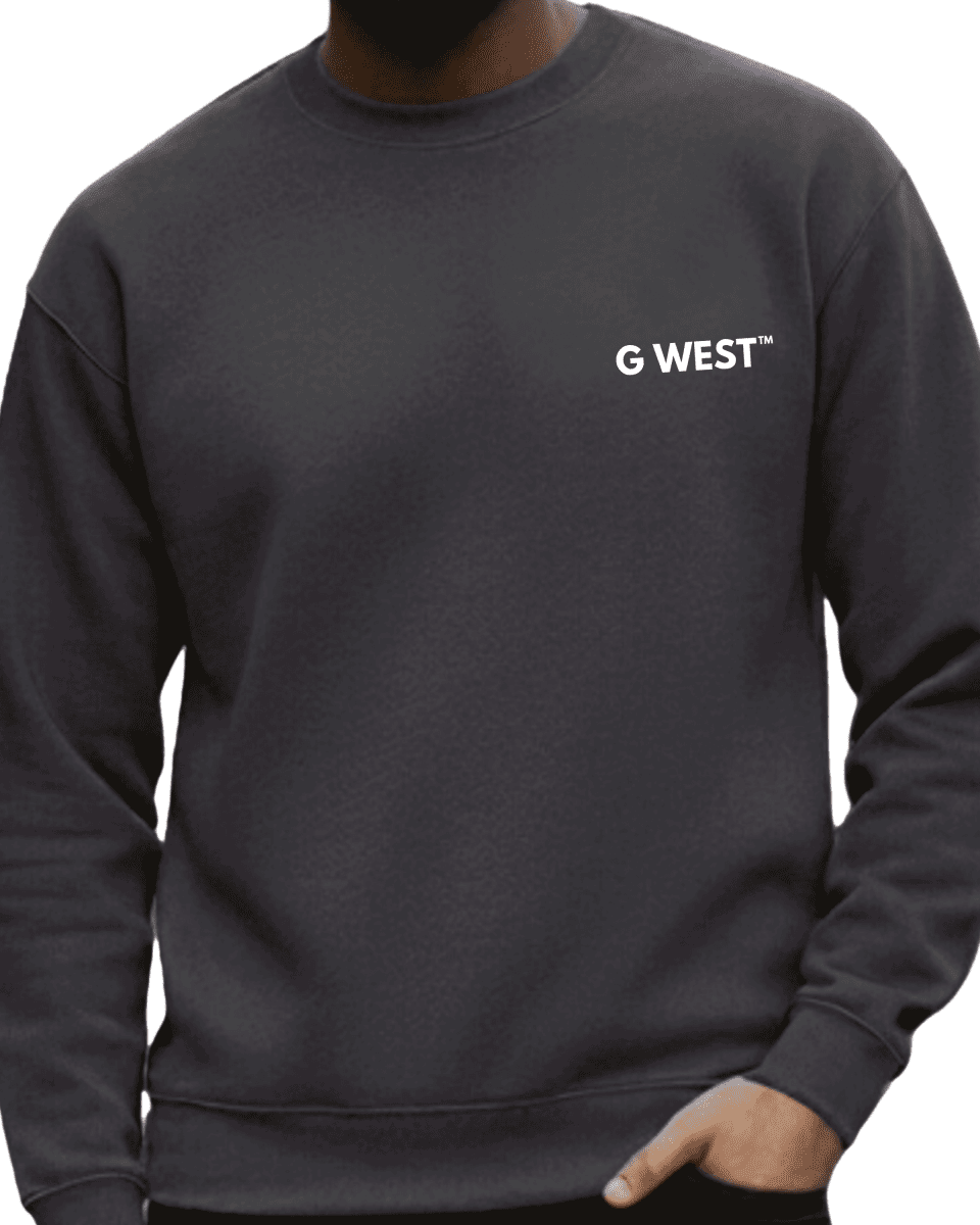 G West Men's Telephone Head Heavy Premium Crewneck - G West