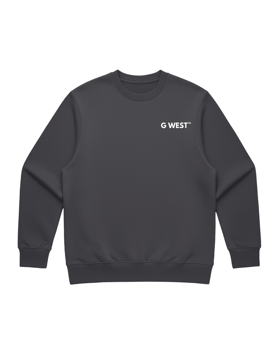 G West Men's Telephone Head Heavy Premium Crewneck - G West