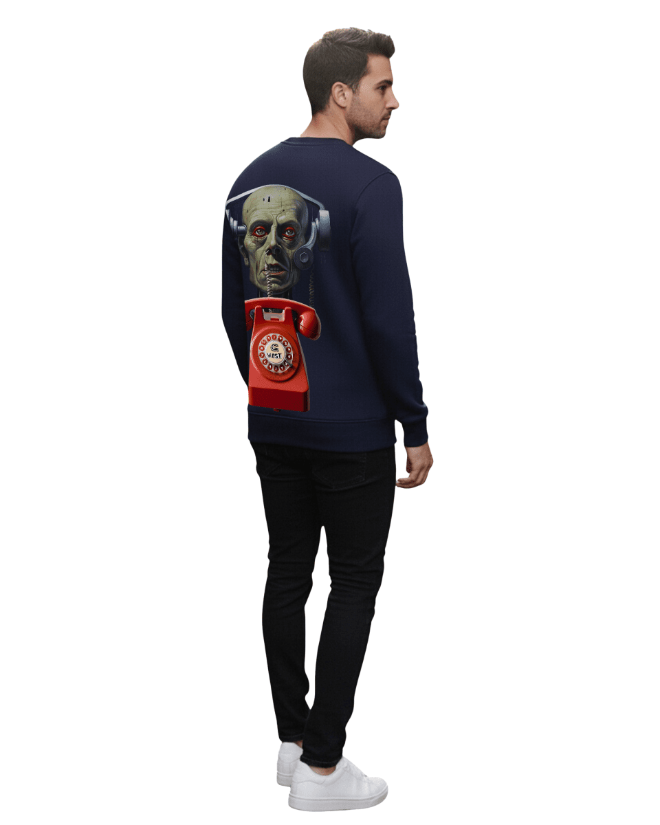 G West Men's Telephone Head Heavy Premium Crewneck - G West