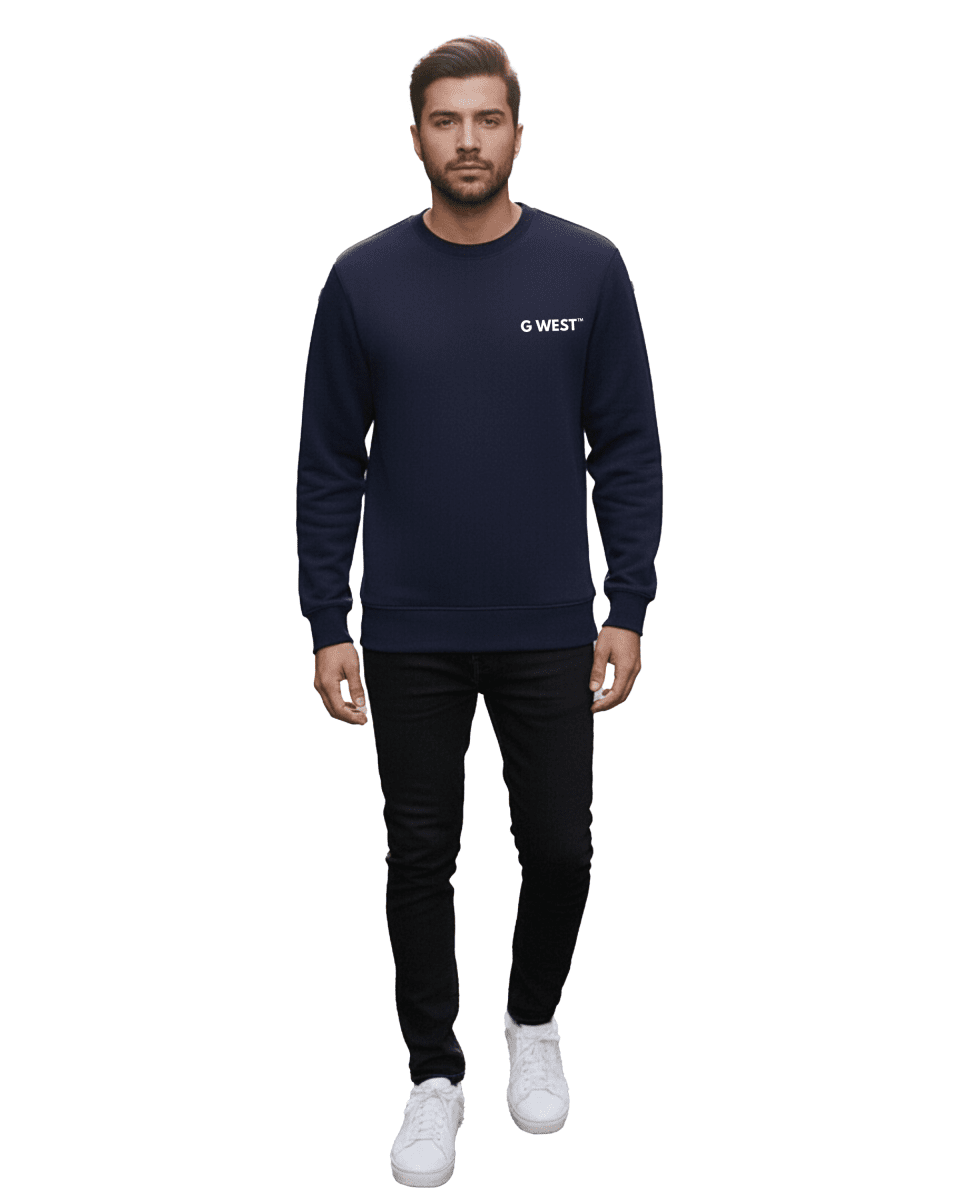 G West Men's Telephone Head Heavy Premium Crewneck - G West