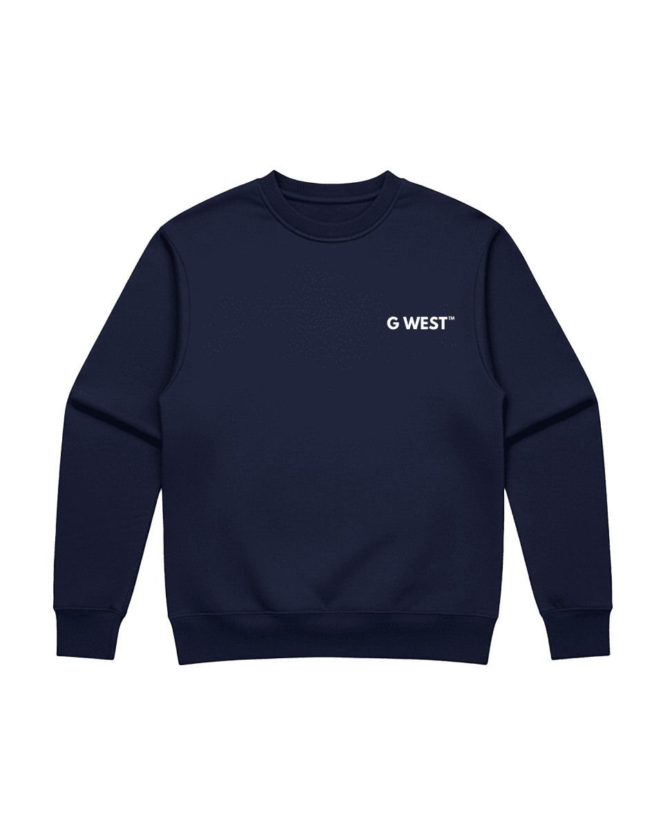 G West Men's Telephone Head Heavy Premium Crewneck - G West