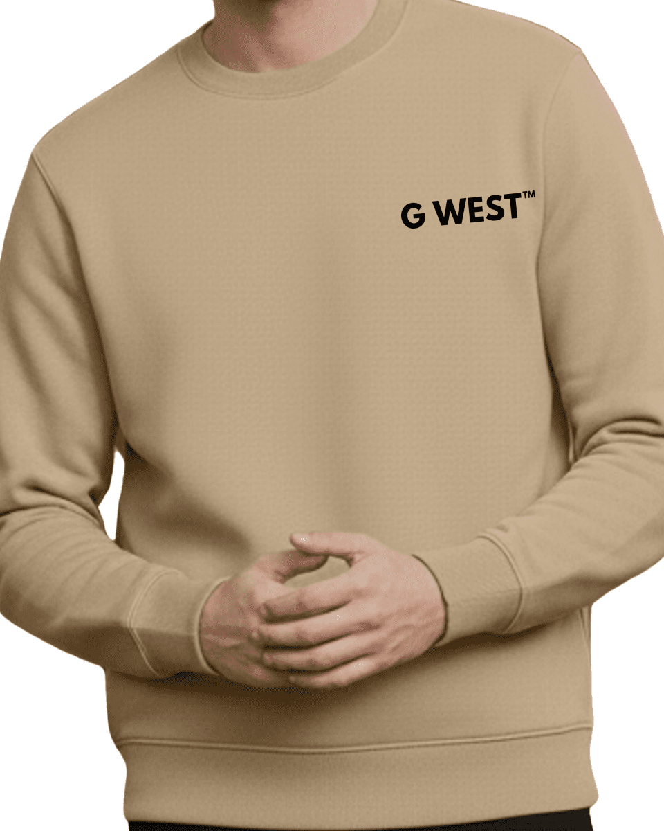 G West Men's Telephone Head Heavy Premium Crewneck - G West