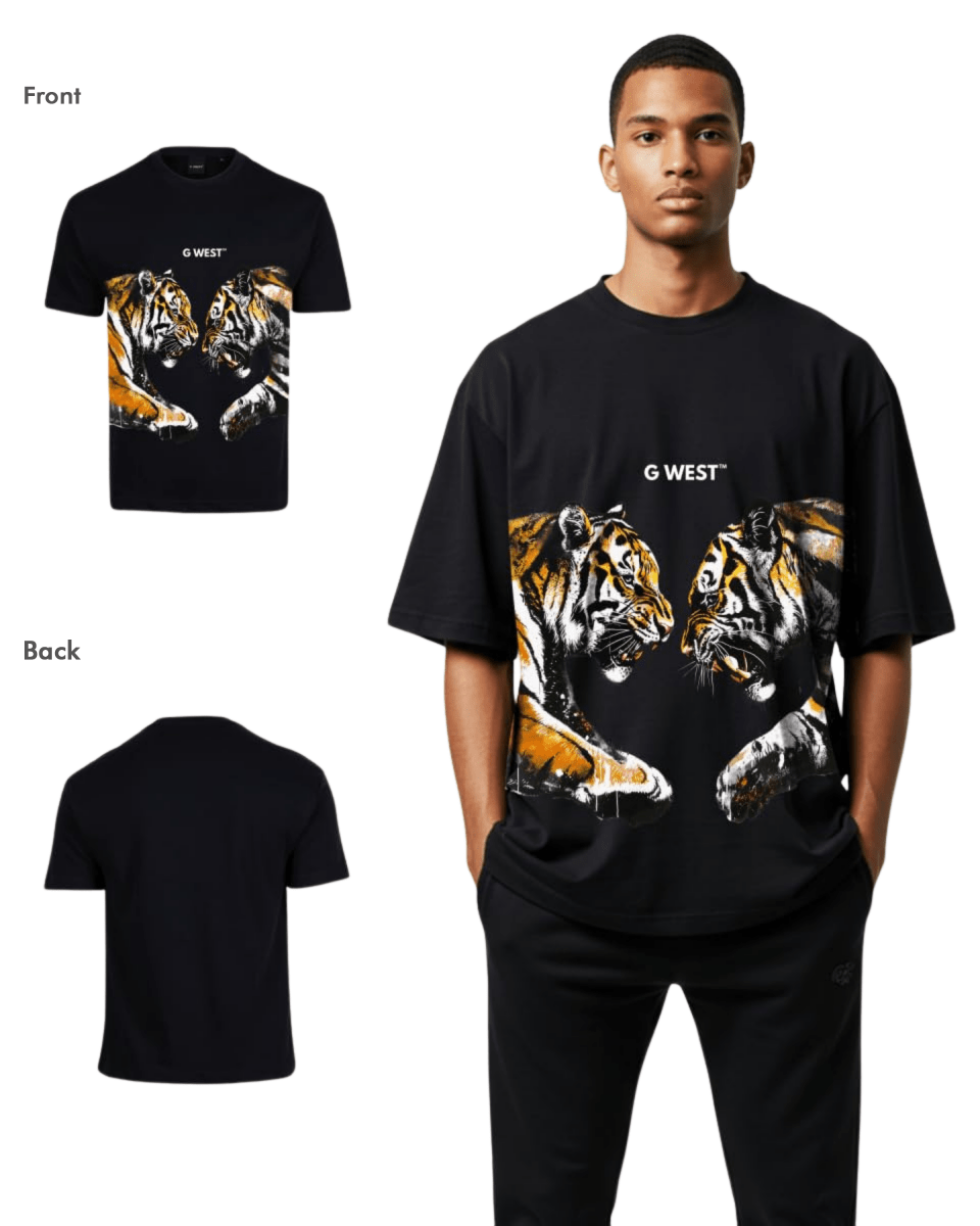 G West Mens Wild Things Oversized Tee - G West