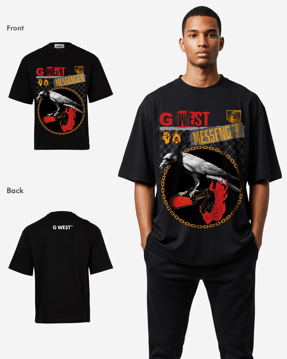 G - WEST MESSENGER OVERSIZED TEE GWROJMT71 - G West