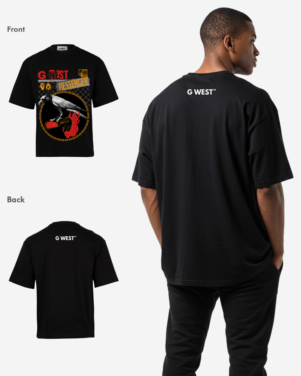 G - WEST MESSENGER OVERSIZED TEE GWROJMT71 - G West