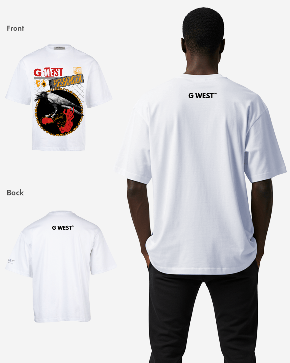 G - WEST MESSENGER OVERSIZED TEE GWROJMT71 - G West