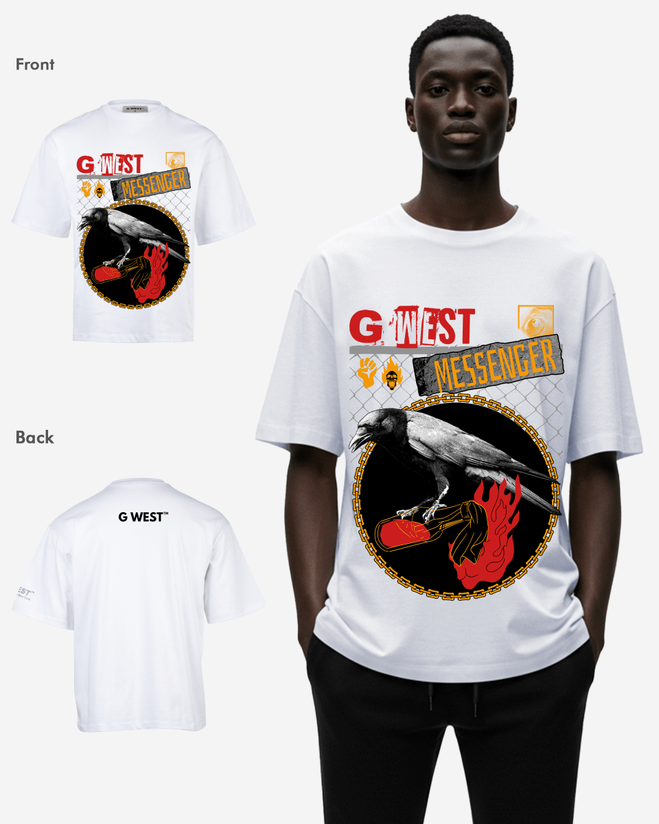 G - WEST MESSENGER OVERSIZED TEE GWROJMT71 - G West