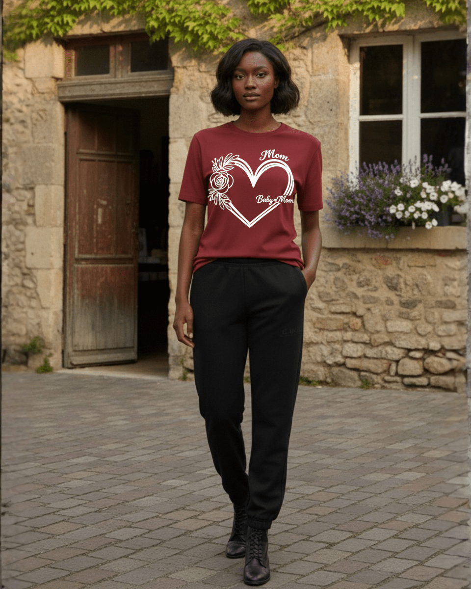 G - West Mom & Baby Heartline T-Shirt - G West