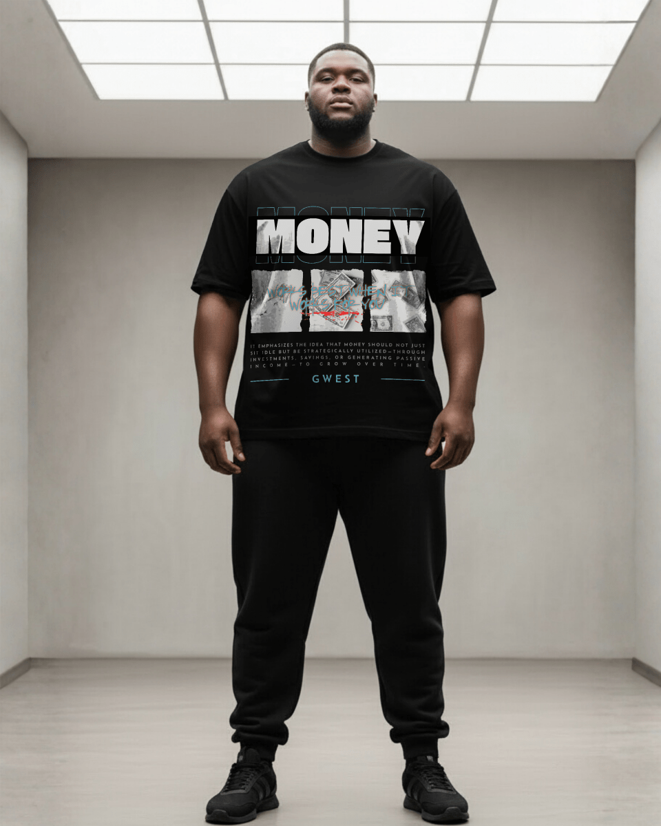G West Money Big And Tall Oversized T-Shirt - G West