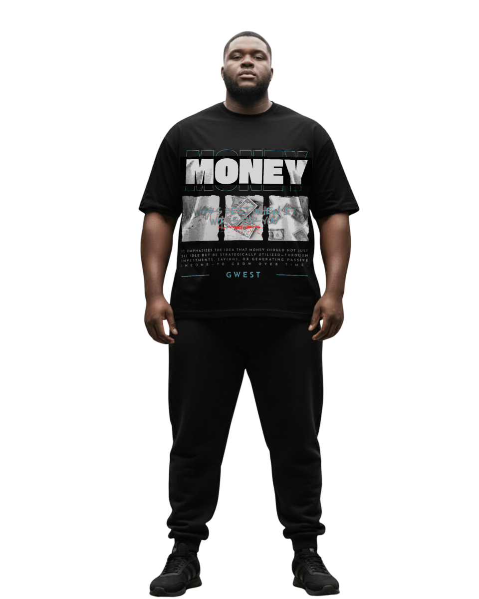 G West Money Big And Tall Oversized T-Shirt - G West
