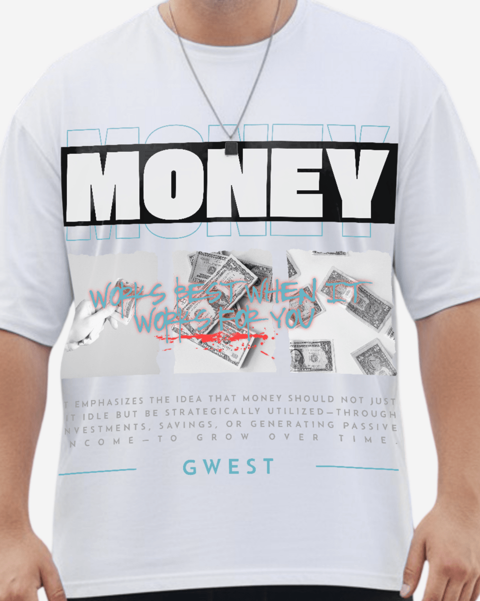 G West Money Big And Tall Oversized T-Shirt - G West