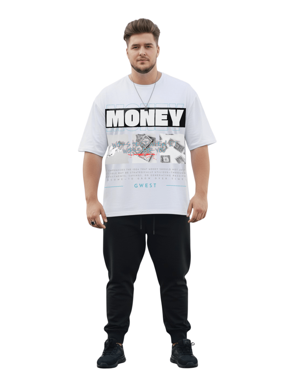 G West Money Big And Tall Oversized T-Shirt - G West