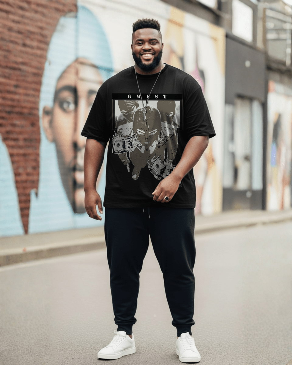 G West Money Heist Big And Tall Oversized T-Shirt - G West