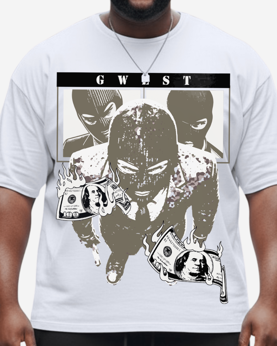 G West Money Heist Big And Tall Oversized T-Shirt - G West