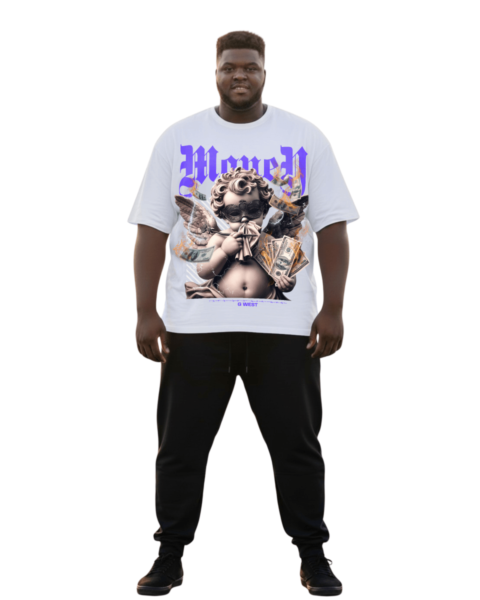 G West Money Is Everything Big And Tall Oversized T-Shirt - G West