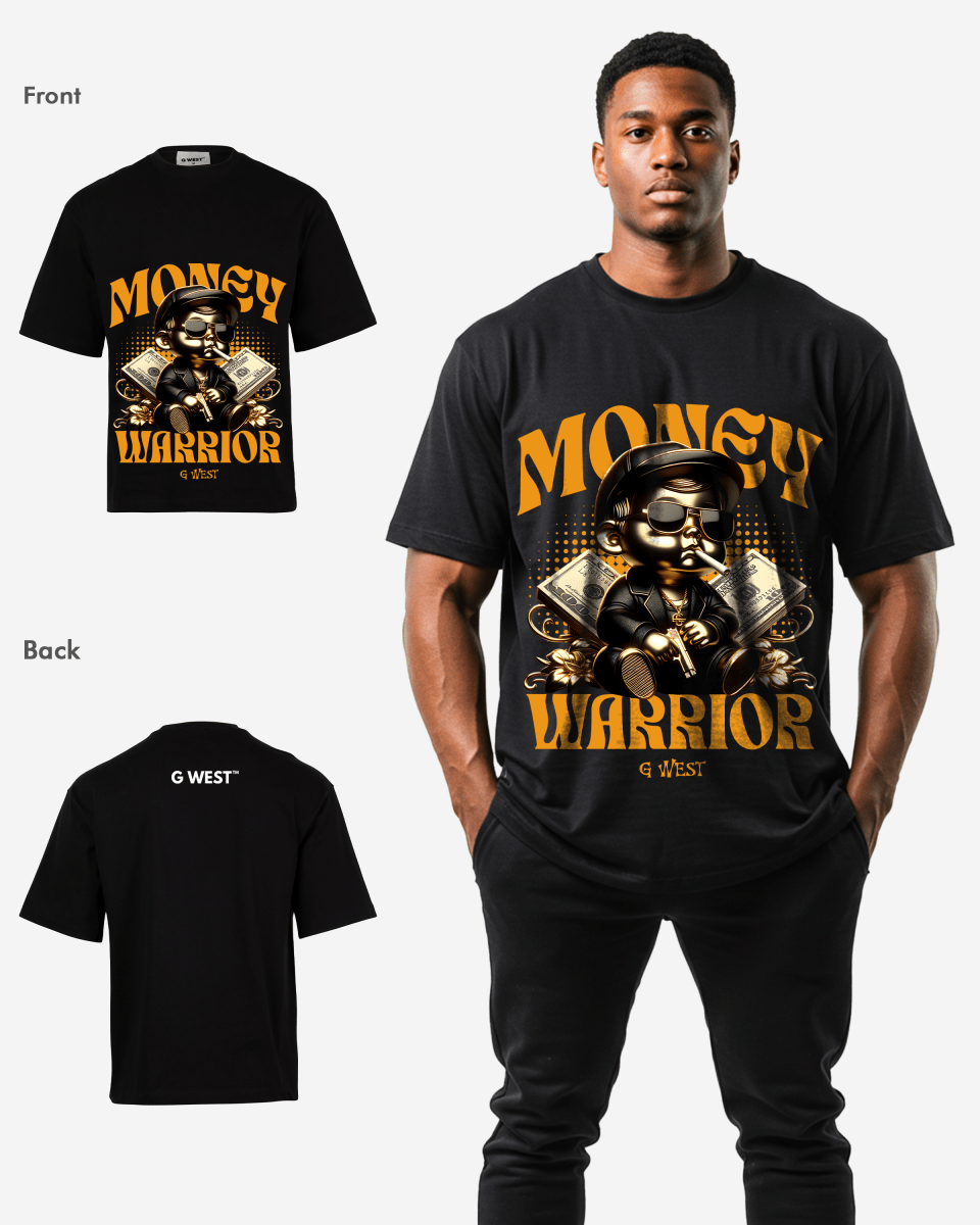 G - WEST MONEY WARRIOR OVERSIZED TEE GWROJMT179 - G West