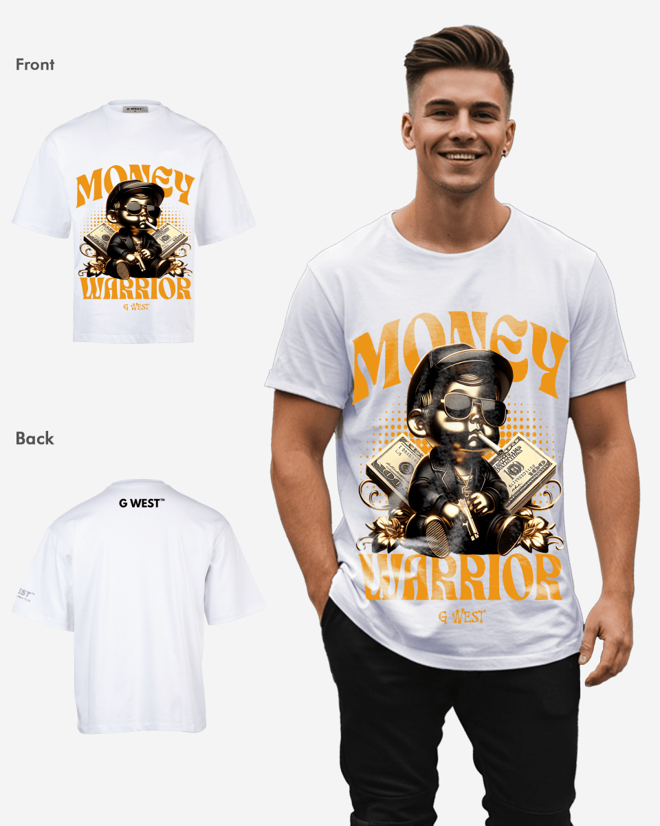 G - WEST MONEY WARRIOR OVERSIZED TEE GWROJMT179 - G West