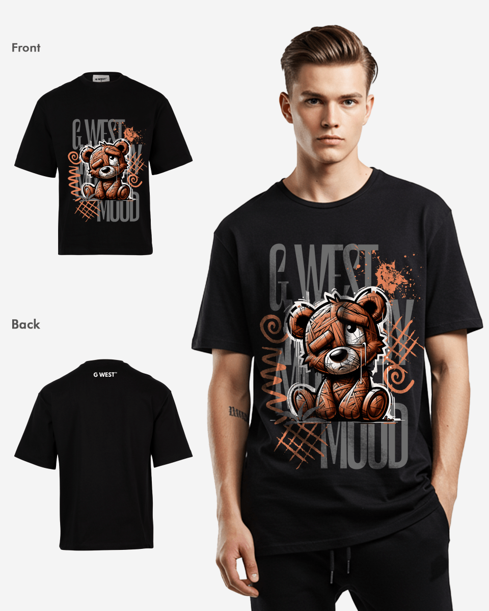 G - WEST MOOODY MOOD OVERSIZED TEE GWROJMT147 - G West