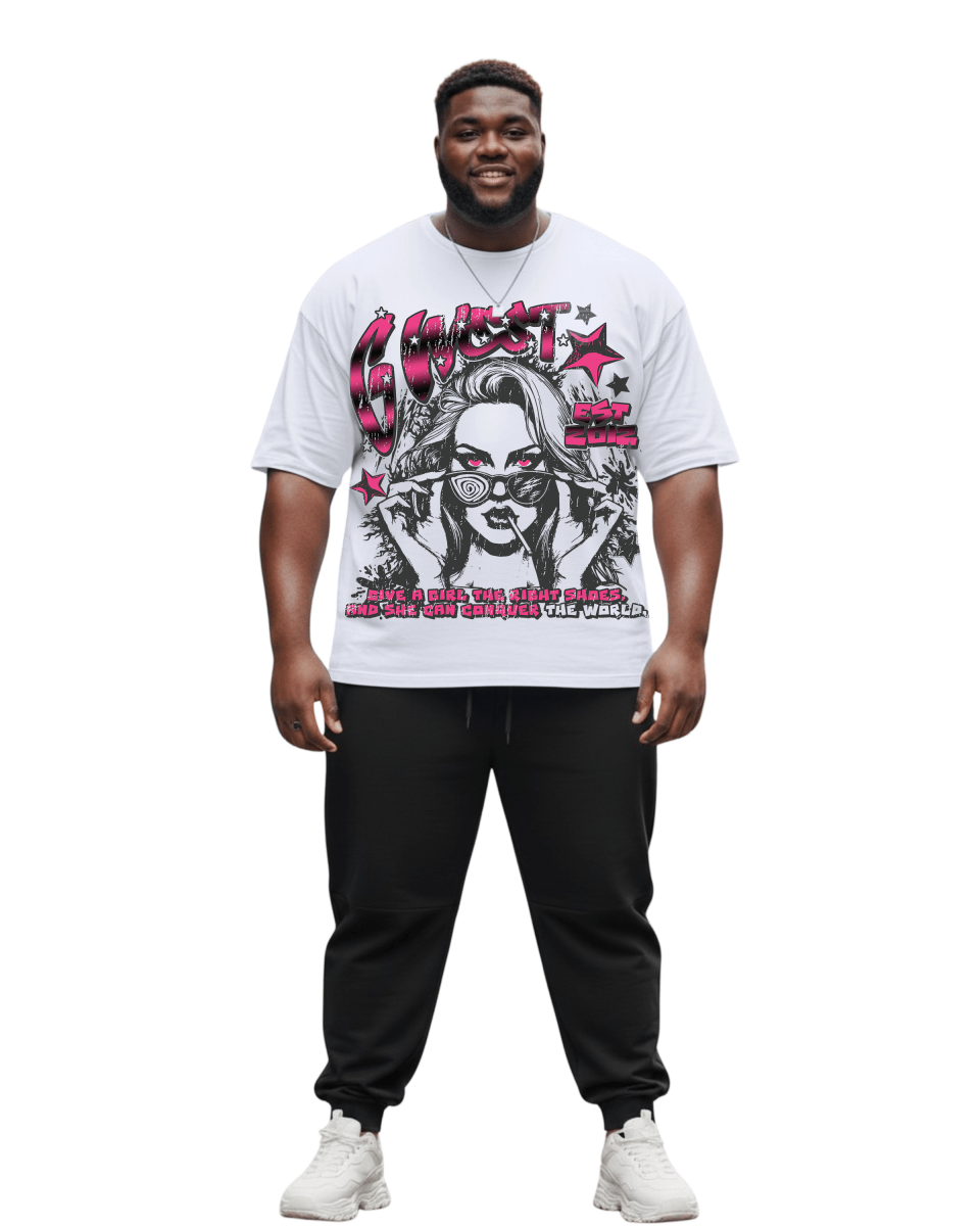 G West My Girl Big And Tall Oversized T-Shirt - G West