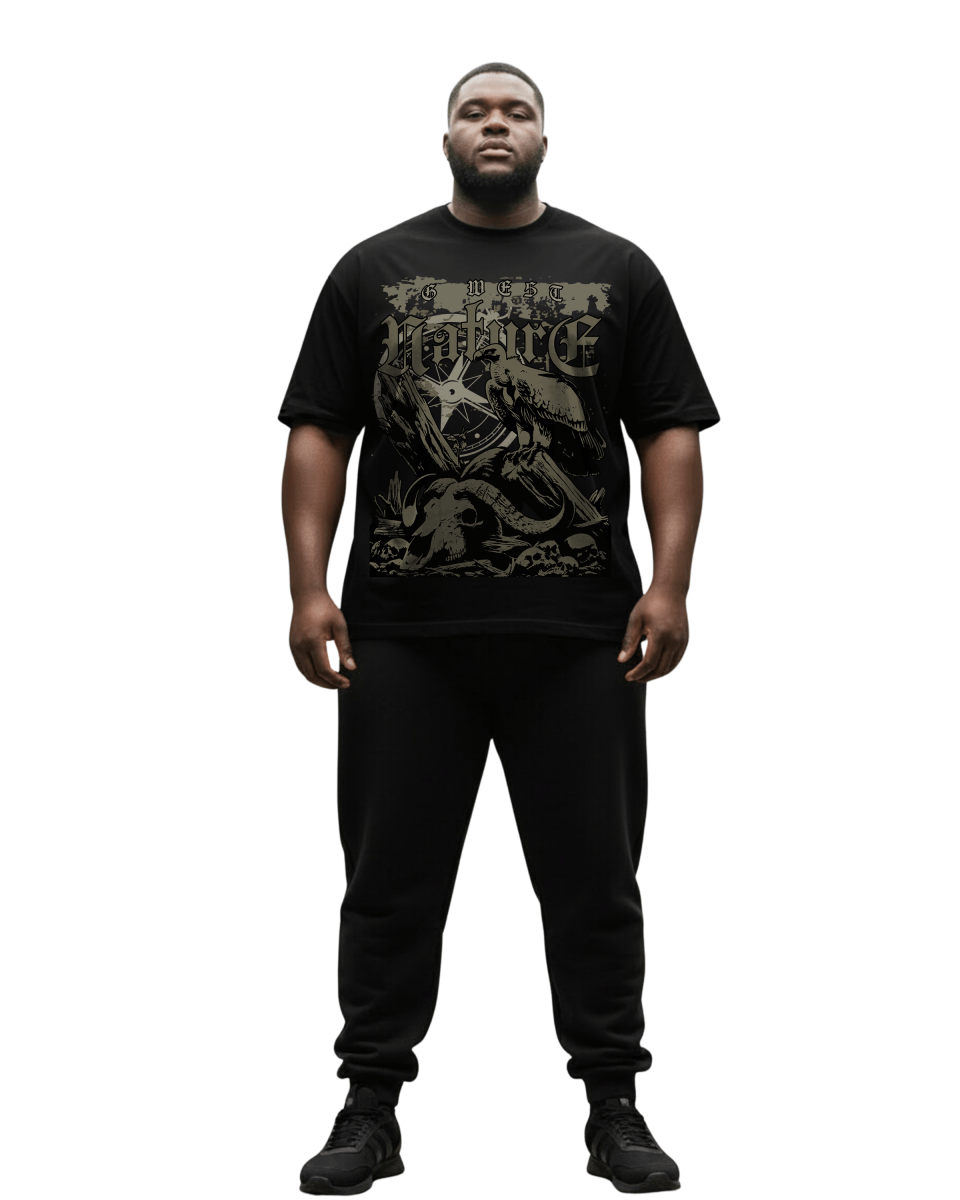 G West Nature's Law Big And Tall Oversized T-Shirt - G West