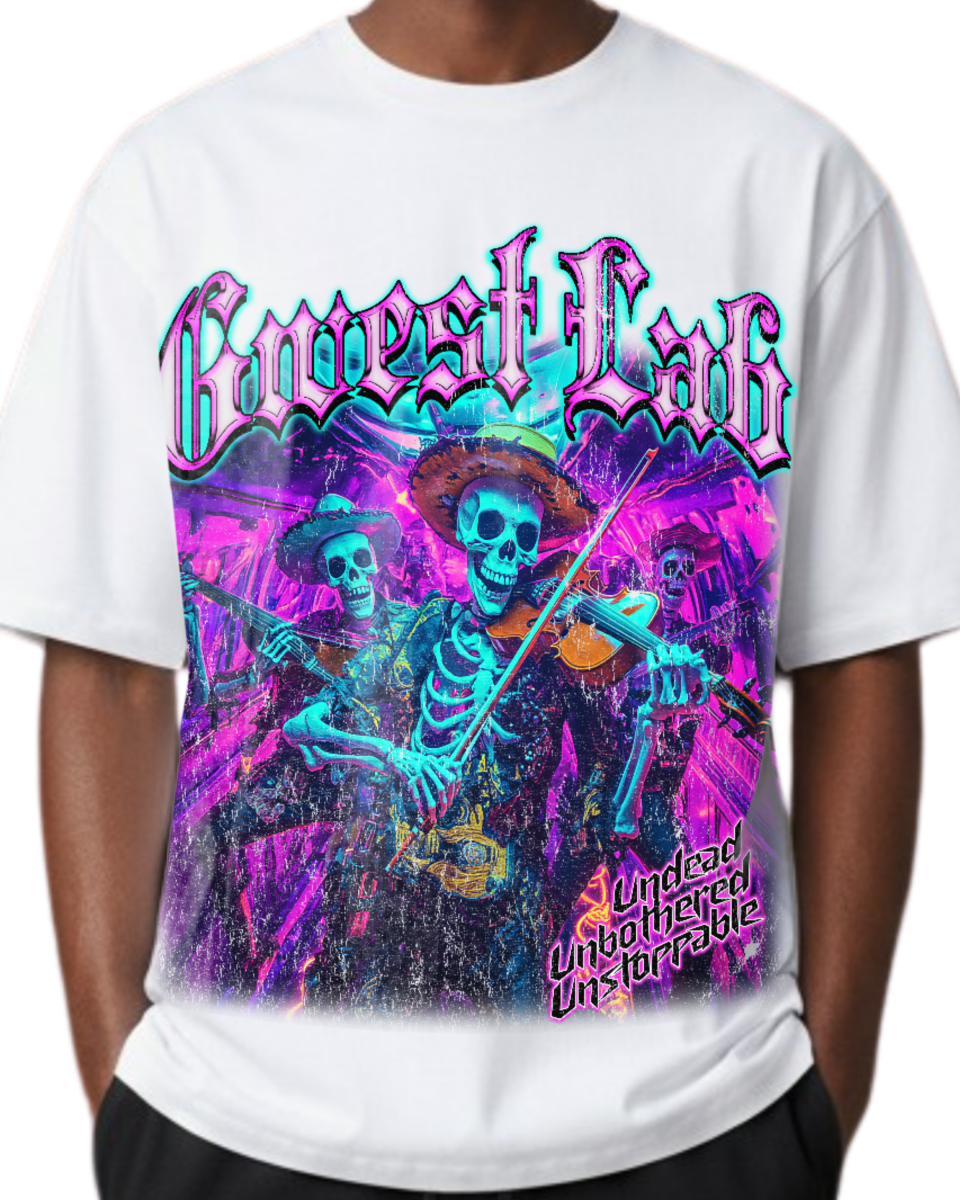 G West Neon Dead Band Oversized Men's T-Shirt - G West