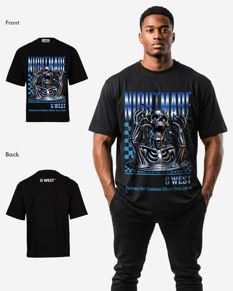 G - WEST NIGHMARE OVERSIZED TEE GWROJMT172 - G West