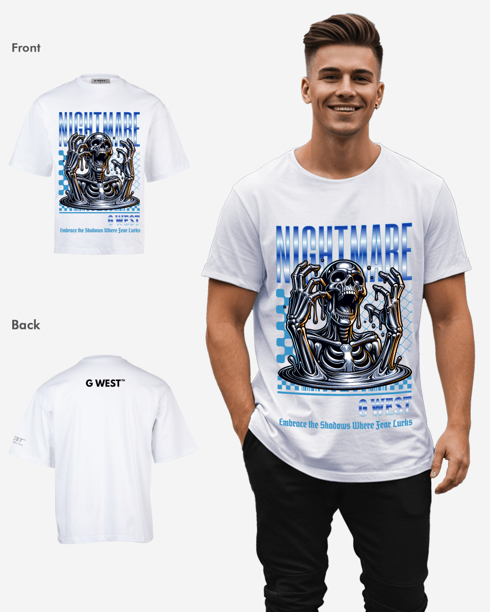 G - WEST NIGHMARE OVERSIZED TEE GWROJMT172 - G West