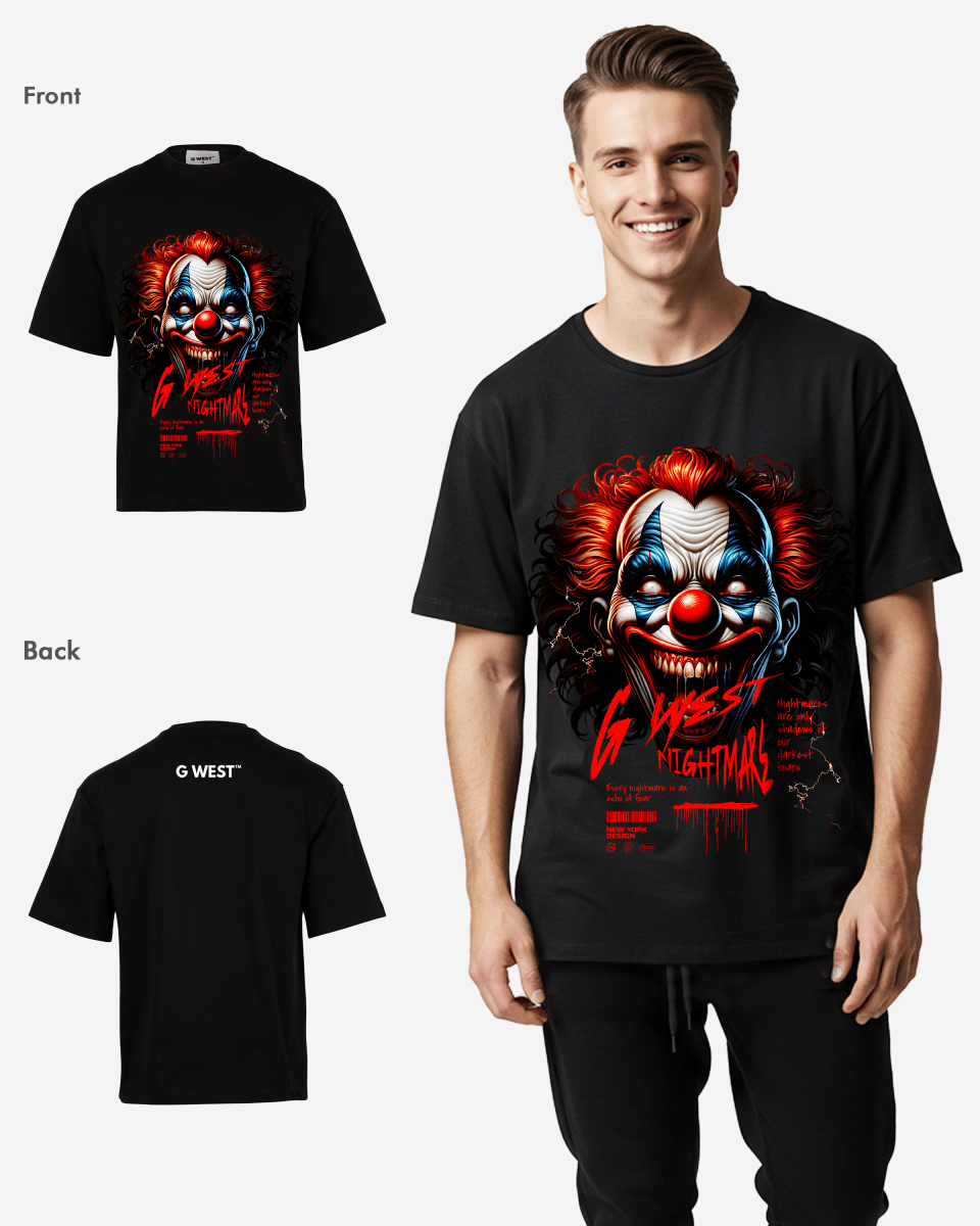 G - WEST NIGHTMARES OVERSIZED TEE GWROJMT160 - G West