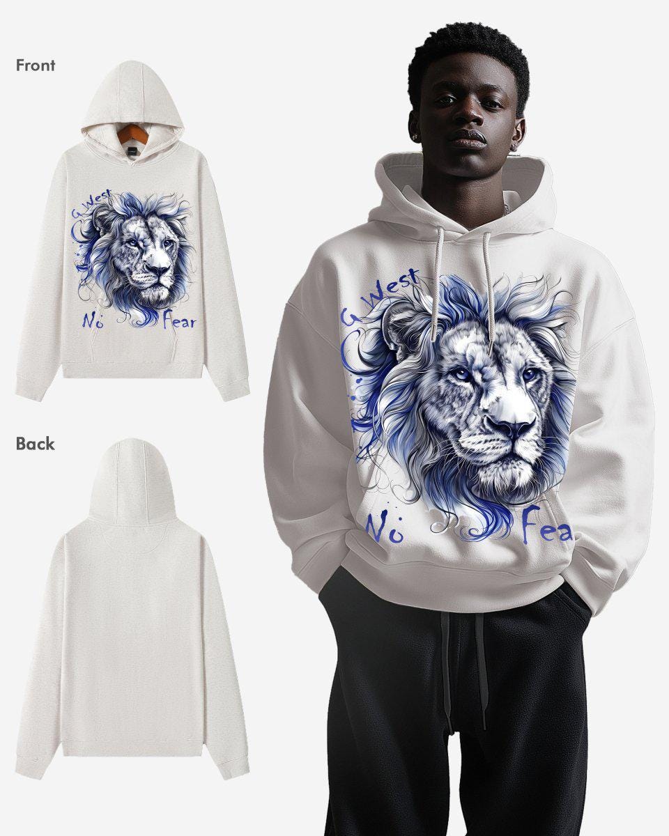 G West No Fear Oversize Hoodie - G West