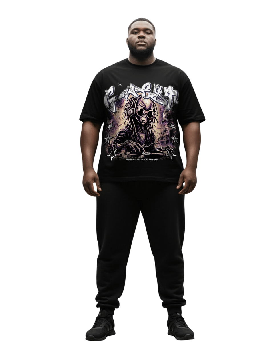 G West No Pulse, Just Vibe Big And Tall Oversized T-Shirt - G West