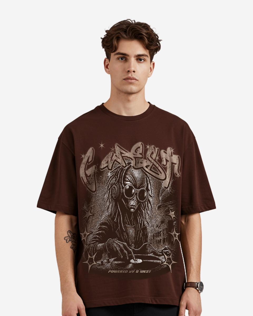 G West No Pulse, Just Vibes Oversized Tee - G West