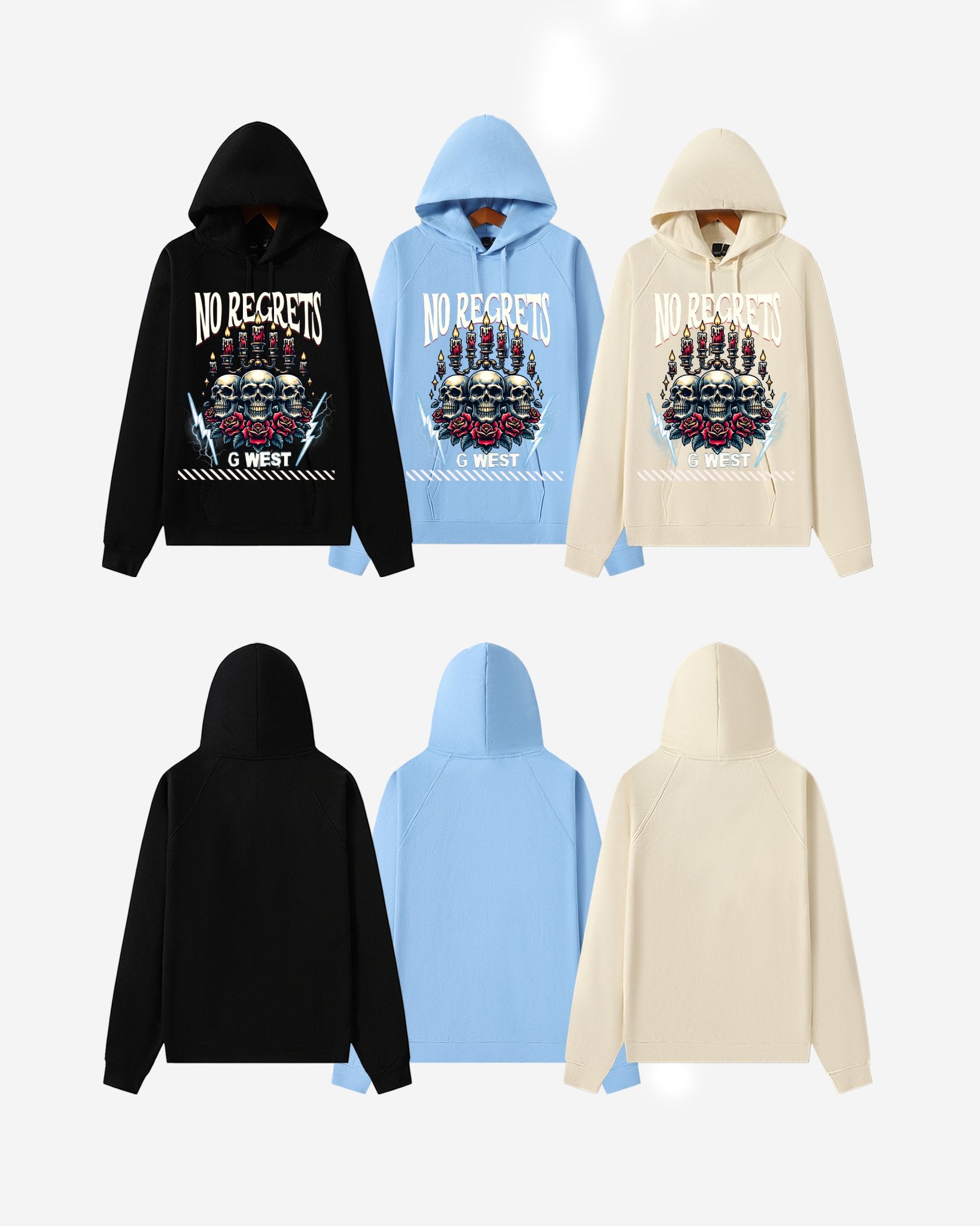 G WEST NO REGRETS OVERSIZE HOODIE - G West