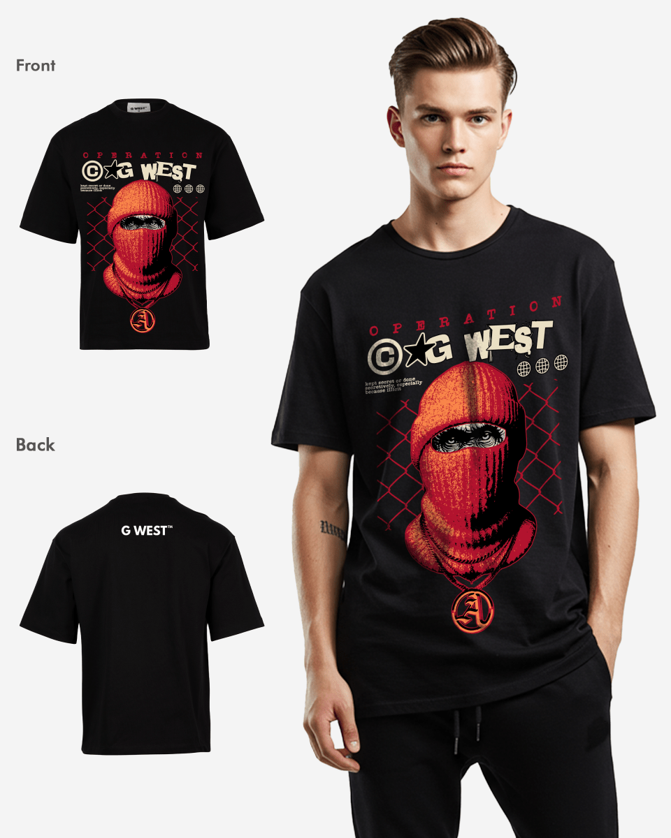 G - WEST OPERATION OVERSIZED TEE GWROJMT83 - G West