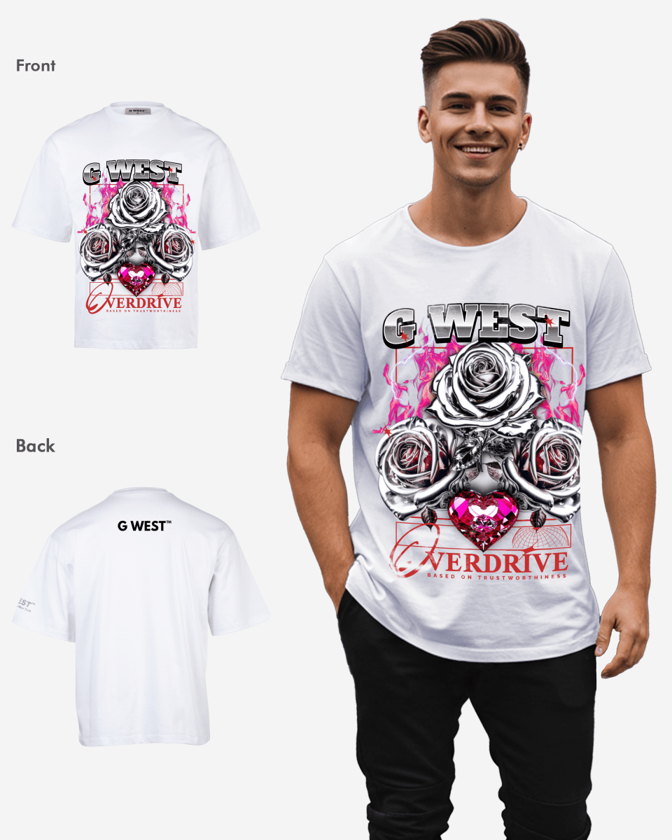 G - WEST OVERDRIVE OVERSIZED TEE GWROJMT105 - G West