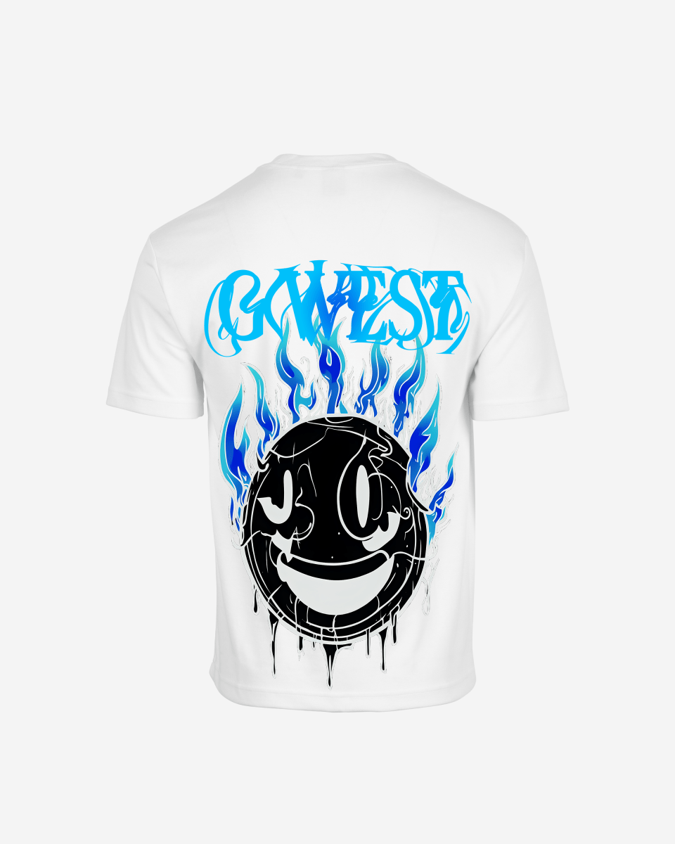 G West Oversized Aqua Smile Tee - G West