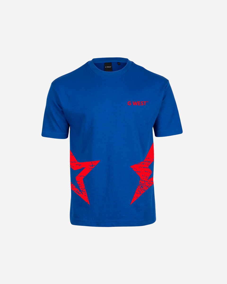 G West Oversized Atlanta Logo Royal Tee - G West