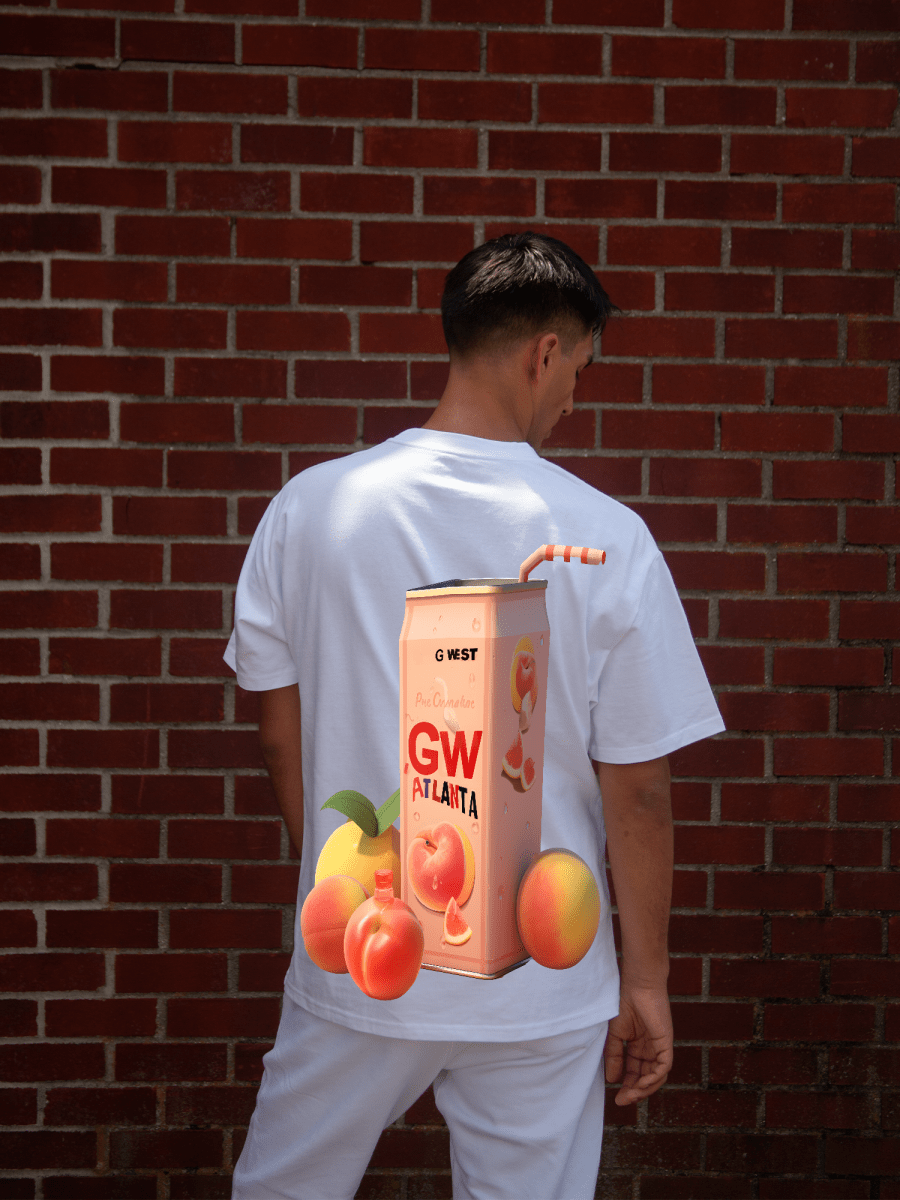 G West Oversized Atlanta Peach Tee - G West